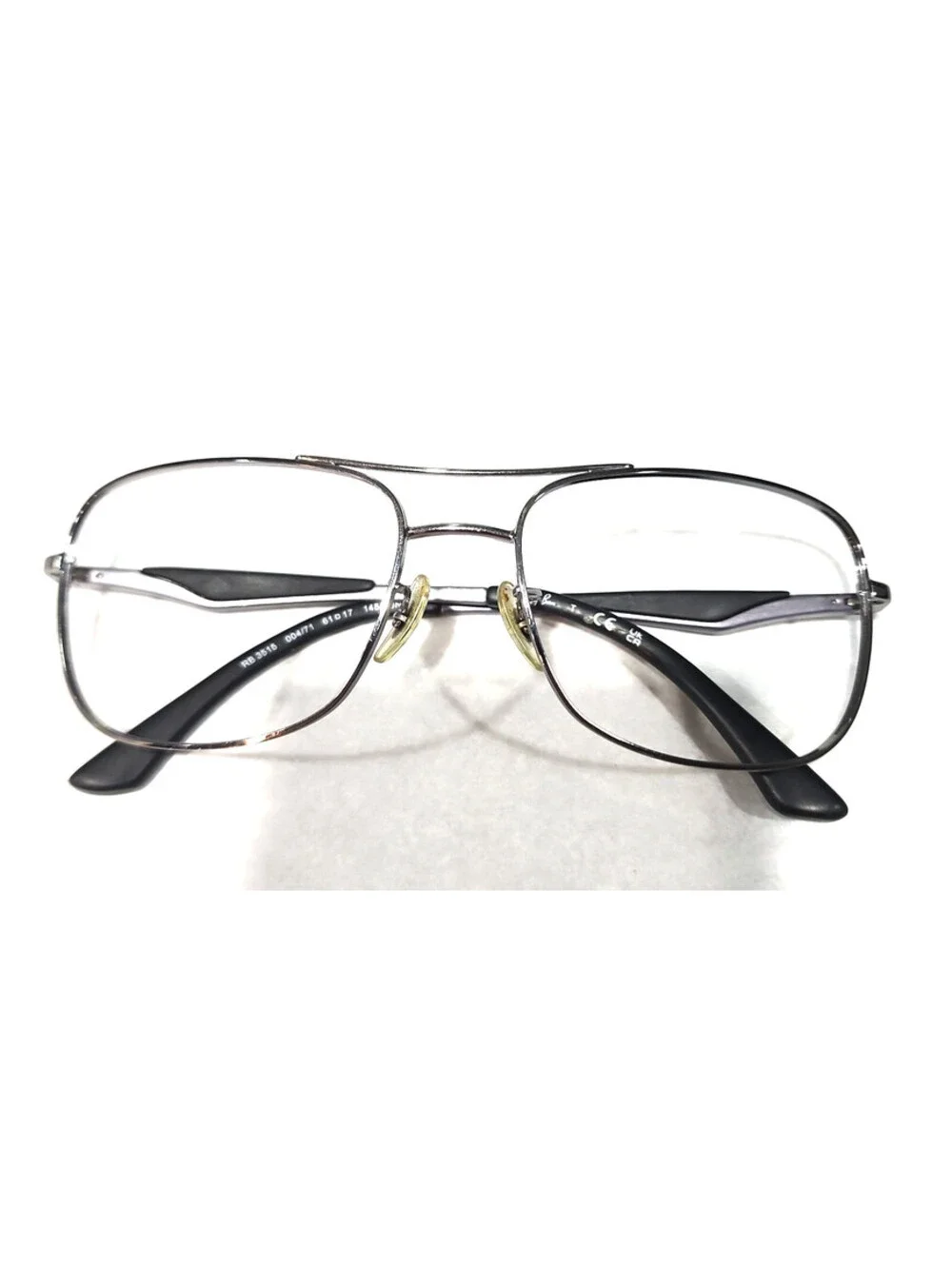 Ray Ban RB3515 004/71 Gunmetal Square Sunglasses Frame 61-17 140